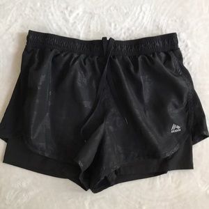 RBX performance black running shorts sz M EUC